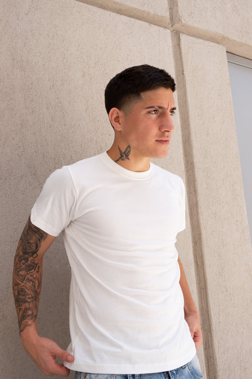 Slim Fit - Blanco/Perla