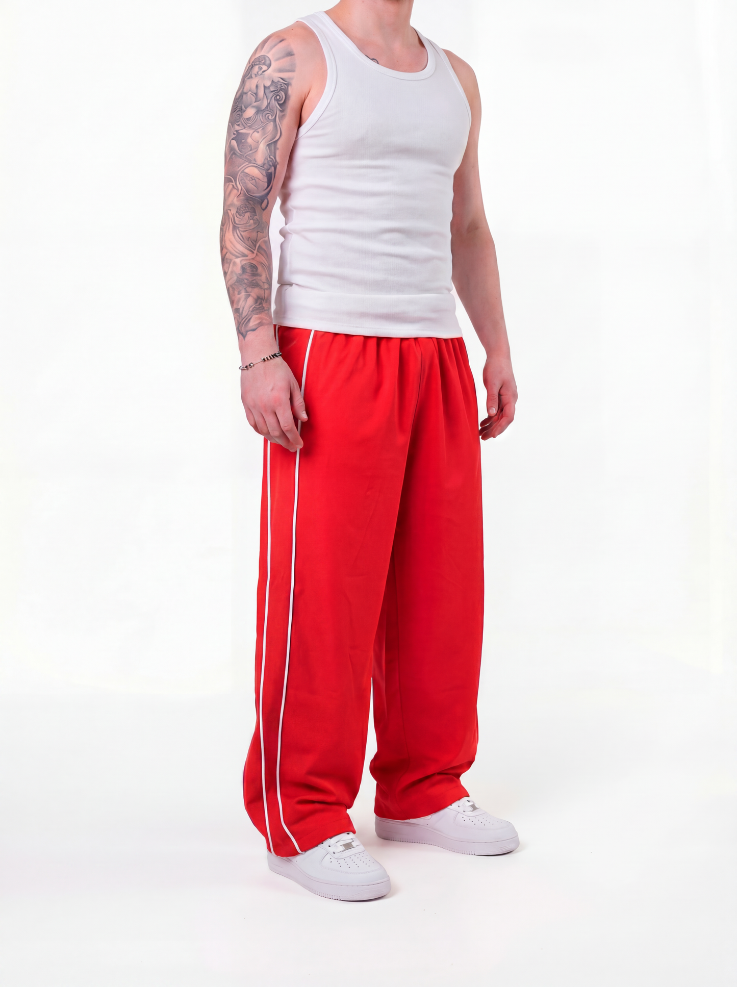 TrackPants 2 Lineas Rojo