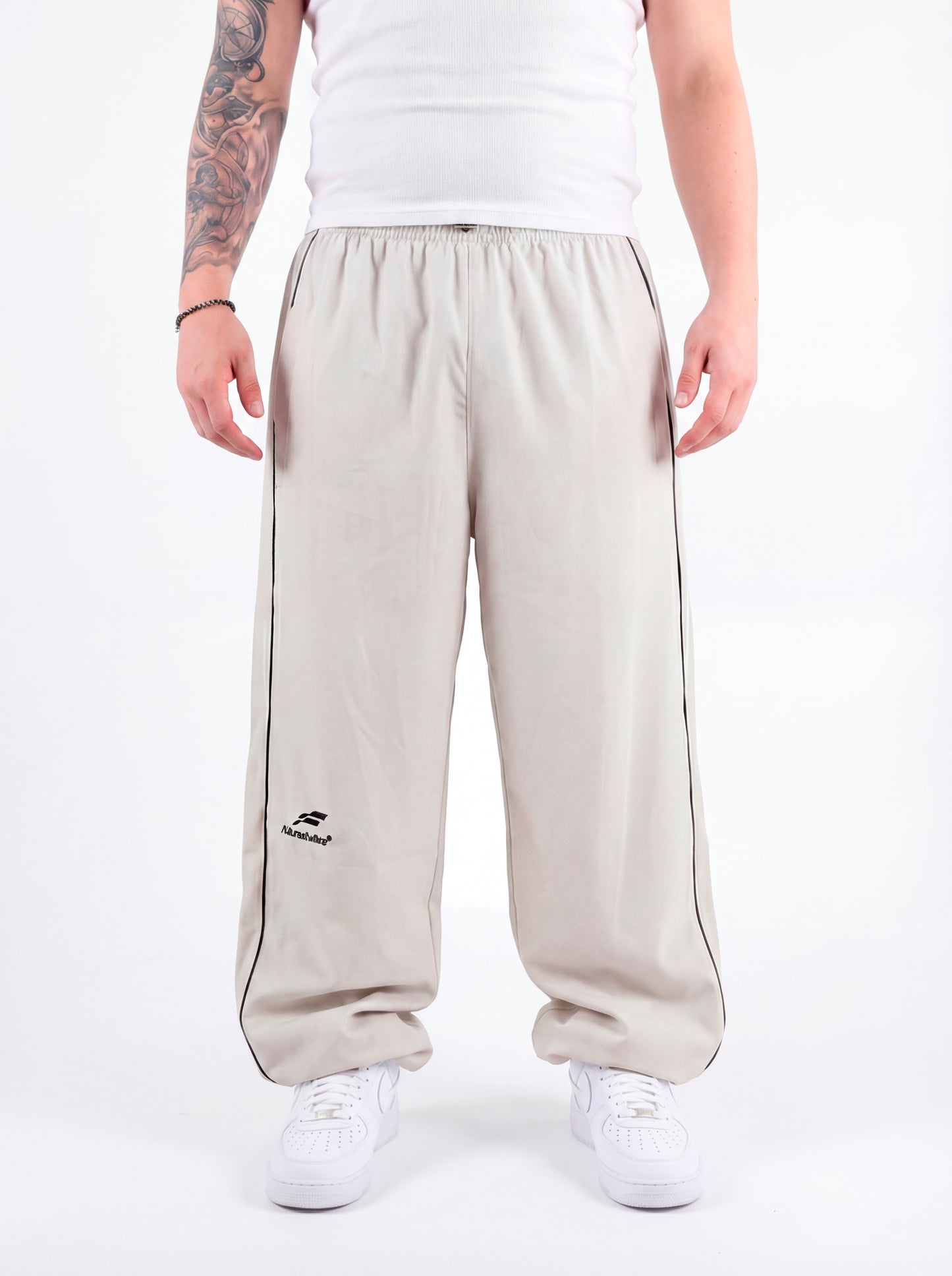 TrackPants 2 Lineas Hueso