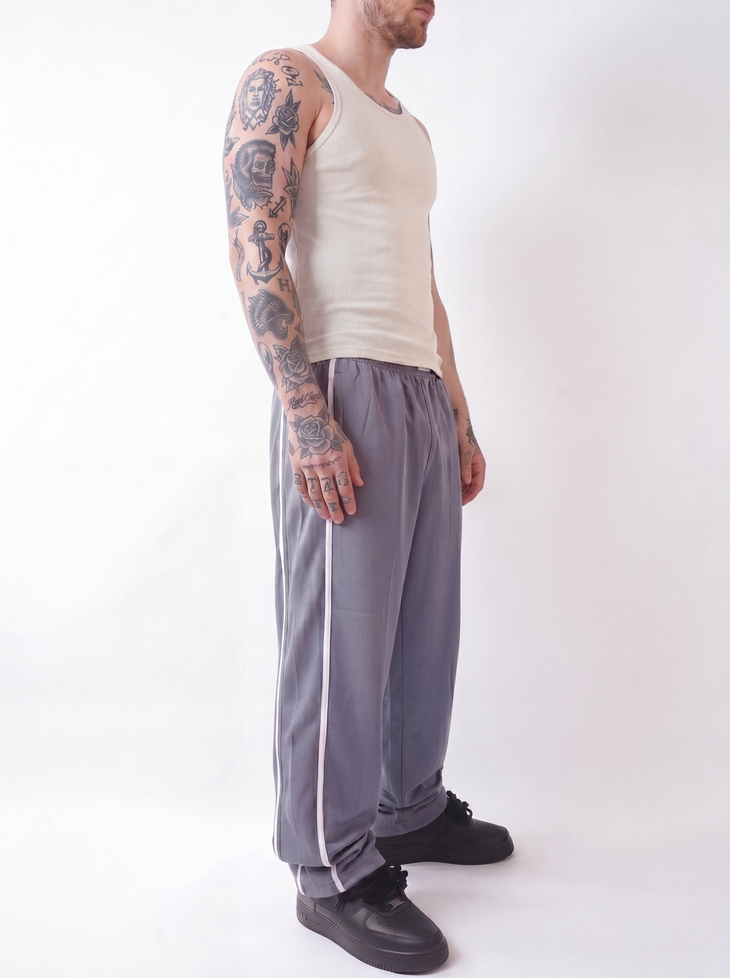 TrackPants Star Gris Claro